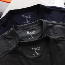 Áo Thun Nam Cổ Tròn Rurumen Màu Xám In Chứ SK8 SKATE Big Size - AB492