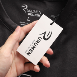 Áo Thun Nam Cổ Tròn Rurumen Màu Đen In Hình Chữ X Big Size - AB495