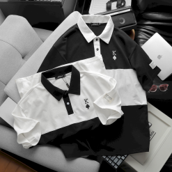 Áo Thun Nam Cổ Tròn Oversize Thêu Logo Poker Big Size 100kg - AB498