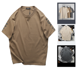 Áo Thun Nam Cổ Tròn Ovesize In Chữ IDEA Bên Tay Big Size 110kg - AB499