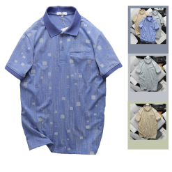 Áo Thun Nam Polo Cổ Bẻ Pack Horse Có Túi In Hoạ Tiết Hình Vuông ( Có size 3x) - CS216