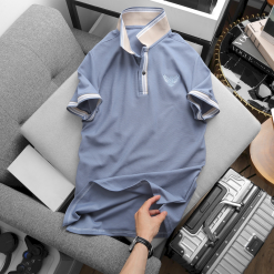 Áo Thun Nam Polo Cổ Bẻ Thêu Logo Đại Bàng (Có size 3x) - CS218