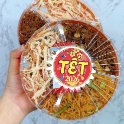 Set Khô Mix 3 Vị Khô Mực - Khô Heo - Khô Gà Hộp Sun Khía 250g Hộp Quà Tết 2026 - SKM3VHK