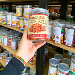 Khô Bò Xé Sợi Thượng Hạng Loại Ngon 250g Hộp Pet - KBXS250