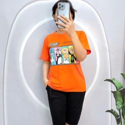 Đồ bộ quần ngố đen áo tay ngắn in hình - DBO4094