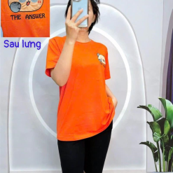 Đồ bộ quần ngố đen áo tay ngắn cổ tròn in hình form rộng - DBO4097