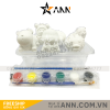 Bộ Tô Tượng Mini Cho Bé Kèm Màu Và Cọ - COMBOTUONG