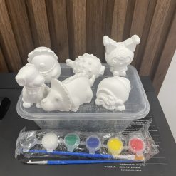 Bộ Tô Tượng Mini Cho Bé Kèm Màu Và Cọ - COMBOTUONG