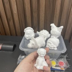 Bộ Tô Tượng Mini Cho Bé Kèm Màu Và Cọ - COMBOTUONG