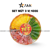 Hộp Quà Tết Set Mứt 3 Vị Trái Cây 450g - Hộp Sun Khía Hộp Quà Tết 2026 - TTCM3VHK