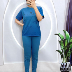 Đồ bộ quần dài ống nhỏ áo tay ngắn in chữ - DBO4142