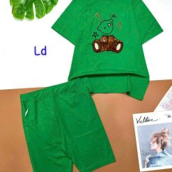 Đồ bộ quần lửng áo tay ngắn in hình - DBO4172