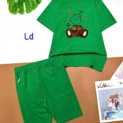 Đồ bộ quần lửng áo tay ngắn in hình - DBO4172