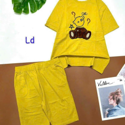 Đồ bộ quần lửng áo tay ngắn in hình - DBO4172