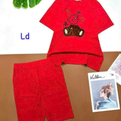 Đồ bộ quần lửng áo tay ngắn in hình - DBO4172