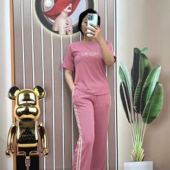 Đồ bộ quần dài áo tay ngắn in chữ - DBO4185