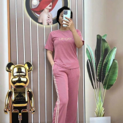 Đồ bộ quần dài áo tay ngắn in chữ - DBO4185