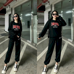 Bộ nữ thu đông quần dài thêu số 1976 hàng xịn lên form chuẩn đẹp - DBO4192