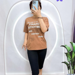 Đồ bộ quần ngố đen áo tay ngắn in nhiều chữ - DBO4201