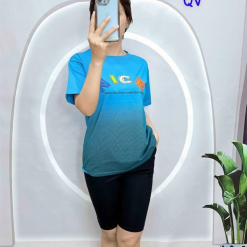 Đồ bộ quần ngố đen áo tay ngắn in chữ nice - DBO4243