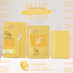 Mặt Nạ Thạch Collagen Meea Organic Màu Vàng Royal Jelly Mask Hộp 5 Miếng - MASKROYALJELLY