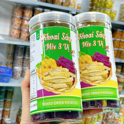 Khoai Sấy Mix 3 Vị Thơm Ngon 300g Hộp - 8936208930936