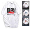 Áo Thun Nam Cổ Tròn Rurumen Màu Trắng In Logo Chữ DUBAI (Có size 4x) - AB506