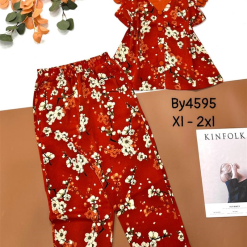 Đồ bộ mango quần dài áo sát nách cổ chữ v - DBO4285