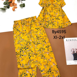 Đồ bộ mango quần dài áo sát nách cổ chữ v - DBO4285