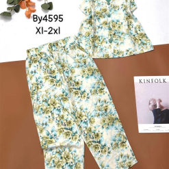 Đồ bộ mango quần dài áo sát nách cổ chữ v - DBO4285