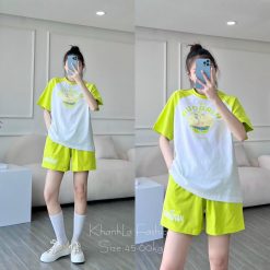 Đồ bộ quần đùi áo tay ngắn in hình chiếc thuyền - DBO4308