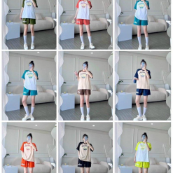 Đồ bộ quần đùi áo tay ngắn in hình chiếc thuyền - DBO4308