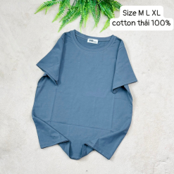 Áo Thun Nữ Trơn Cổ Tròn Form Rộng Size L(55-75kg) - AG1225L