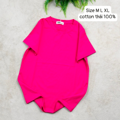 Áo Thun Nữ Trơn Cổ Tròn Form Rộng Size L(55-75kg) - AG1225L