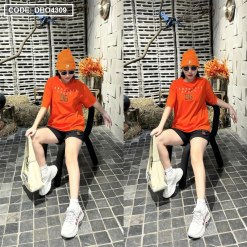 Đồ bộ quần đùi áo tay ngắn in chữ và in số 96 - DBO4309