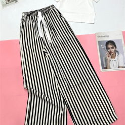 Đồ bộ quần dài sọc áo tay ngắn trơn - DBO4313