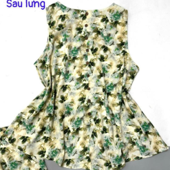 Đồ bộ mango quần dài áo sát nách sau lưng có nút - DBO4316