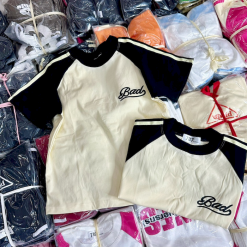 Áo Thun Nữ Cổ Tròn Baby Tee Tay Viền Sọc Màu Mạc AH787 - AG1232