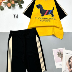 Đồ bộ quần lửng áo tay ngắn cổ tròn in hình chú chó - DBO4330