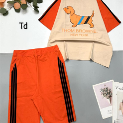 Đồ bộ quần lửng áo tay ngắn cổ tròn in hình chú chó - DBO4330