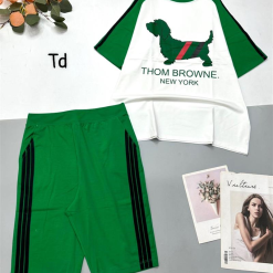 Đồ bộ quần lửng áo tay ngắn cổ tròn in hình chú chó - DBO4330