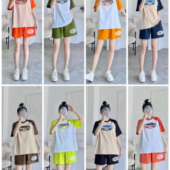 Đồ bộ quần đùi áo tay ngắn in chữ và in số 1986 - DBO4333