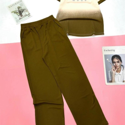 Đồ bộ quần dài áo cổ tròn tay ngắn in chữ MDAY - DBO4348