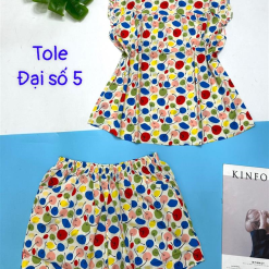 Đồ bộ vải tonl form lớn quần đùi áo sát nách bèo - DBO4358