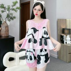 Đồ bộ quần đùi latin áo siêu mát in hình - DBO4362