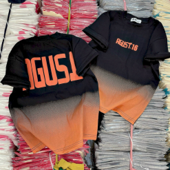 Áo Thun Nữ Cổ Tròn Baby Tee In Chữ AUGUST16 Mạc AH787 - AG1237