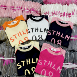 Áo Thun Nữ Cổ Tròn Baby Tee In Chữ STHLM 08 Mạc AH787 - AG1239