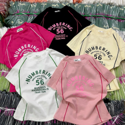 Áo Thun Nữ Cổ Tròn Baby Tee In Chữ Numbering Mạc AH787 - AG1241