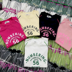 Áo Thun Nữ Cổ Tròn Baby Tee In Chữ Numbering Mạc AH787 - AG1241