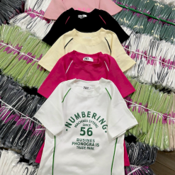 Áo Thun Nữ Cổ Tròn Baby Tee In Chữ Numbering Mạc AH787 - AG1241
